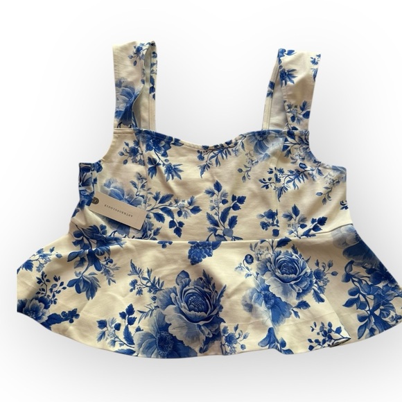 Maeve By Anthropologie Square-Neck Peplum Tank Top - Picture 5 of 8